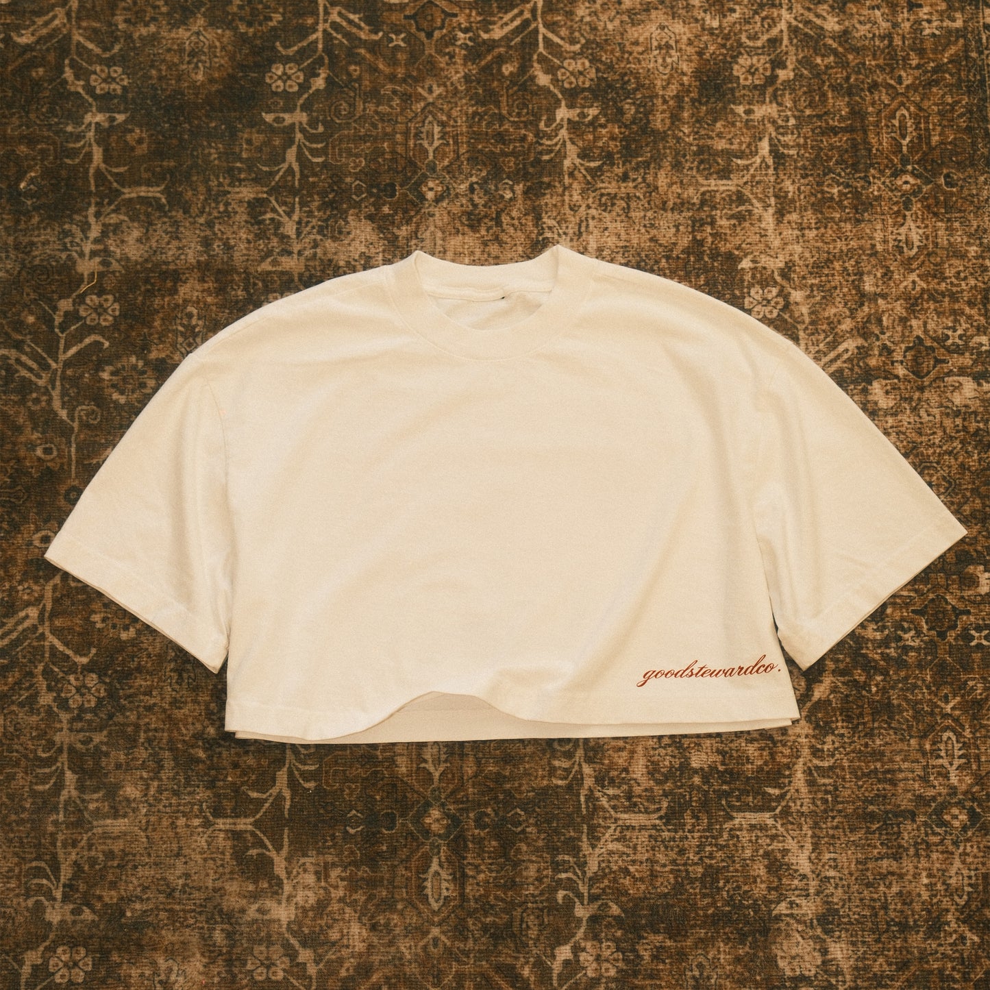 Found Faithful Cropped Tee - Vintage White